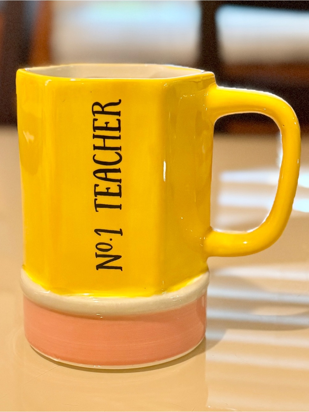Room Essentials No. 1 Teacher Ceramic Mug 14 oz